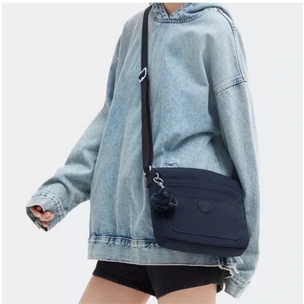 NWT • Kipling • Women's Sebastian Crossbody Bag • Blue Bleu 2 •